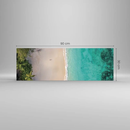 Glass picture - Paradise Beach - 90x30 cm