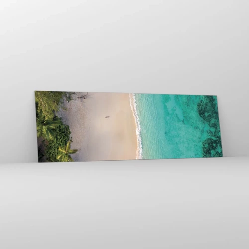 Glass picture - Paradise Beach - 90x30 cm