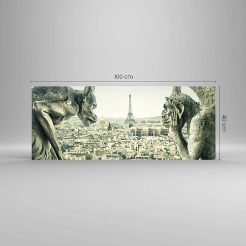 Glass picture - Parisian Talks - 100x40 cm