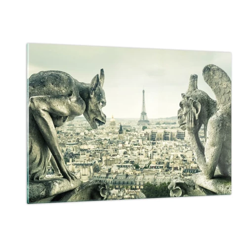 Glass picture - Parisian Talks - 120x80 cm