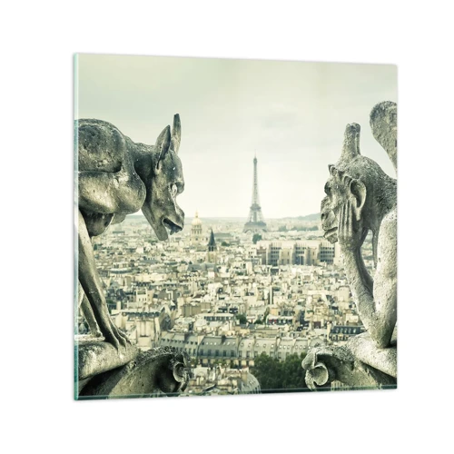 Glass picture - Parisian Talks - 60x60 cm