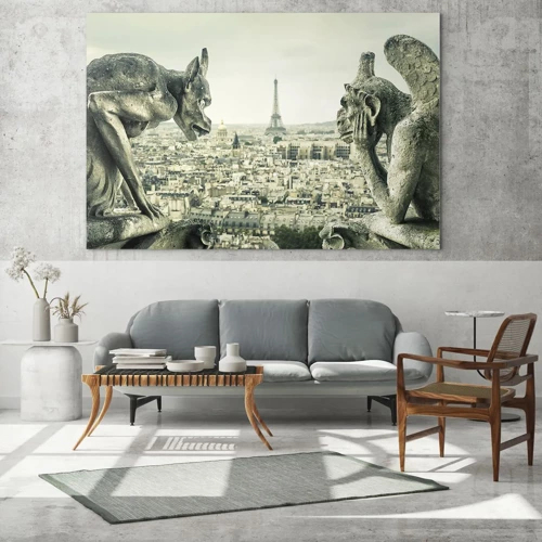 Glass picture - Parisian Talks - 70x50 cm