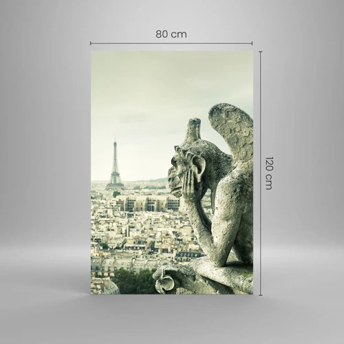 Glass picture - Parisian Talks - 80x120 cm