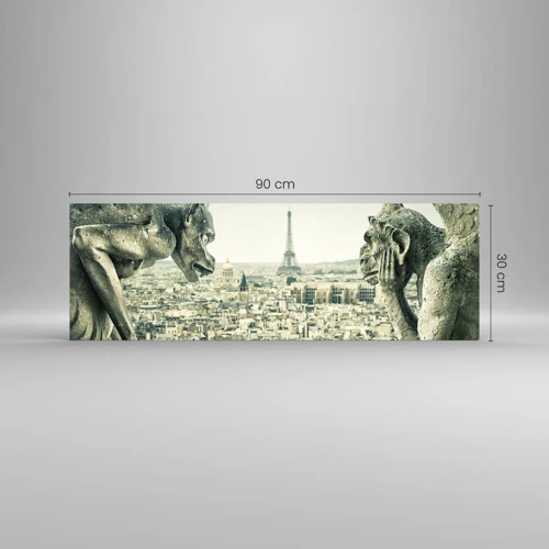 Glass picture - Parisian Talks - 90x30 cm