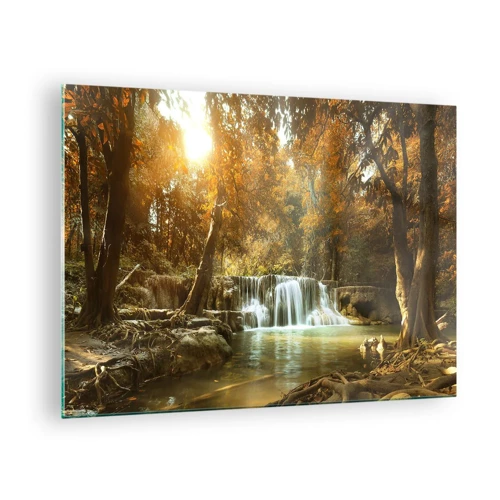 Glass picture - Park Cascade - 70x50 cm