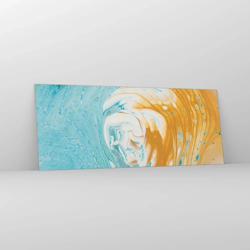 Glass picture - Pastel Swirl - 100x40 cm