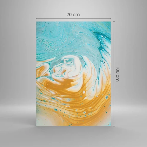 Glass picture - Pastel Swirl - 70x100 cm