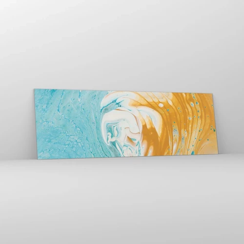 Glass picture - Pastel Swirl - 90x30 cm