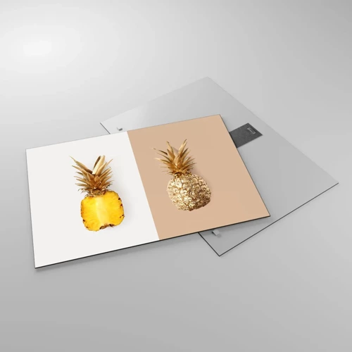 Glass picture - Pineapple for Us - 70x50 cm