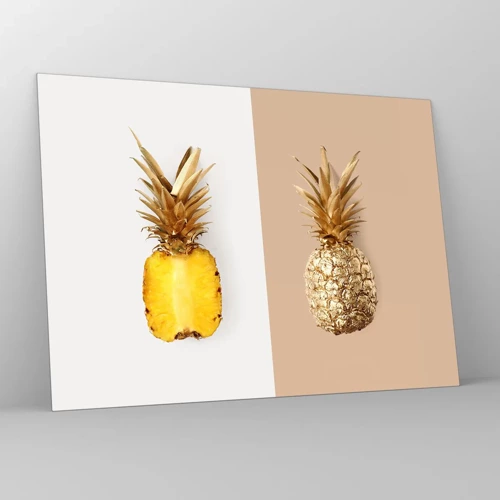 Glass picture - Pineapple for Us - 70x50 cm