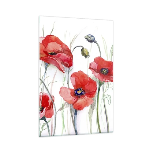Glass picture - Polish Flowers - 80x120 cm