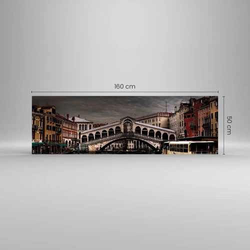 Glass picture - Promise of a Venetian Evening - 160x50 cm