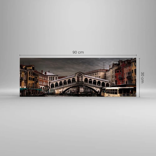 Glass picture - Promise of a Venetian Evening - 90x30 cm