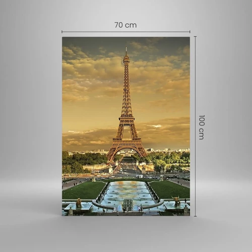 Glass picture - Queen of Paris - 70x100 cm