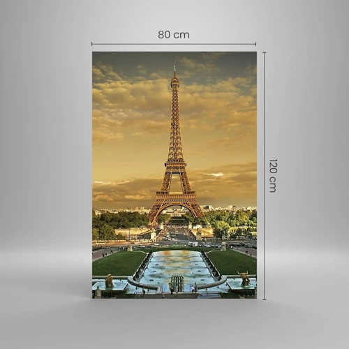 Glass picture - Queen of Paris - 80x120 cm