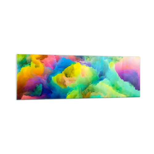 Glass picture - Rainbow Fluff - 160x50 cm