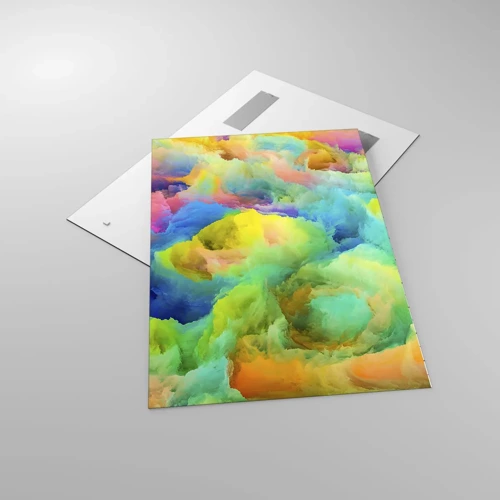 Glass picture - Rainbow Fluff - 70x100 cm