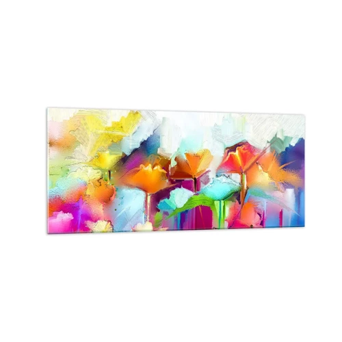 Glass picture - Rainbow Has Bloomed - 120x50 cm
