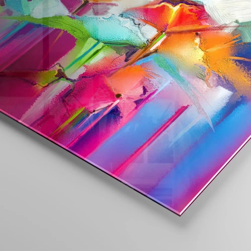 Glass picture - Rainbow Has Bloomed - 70x70 cm