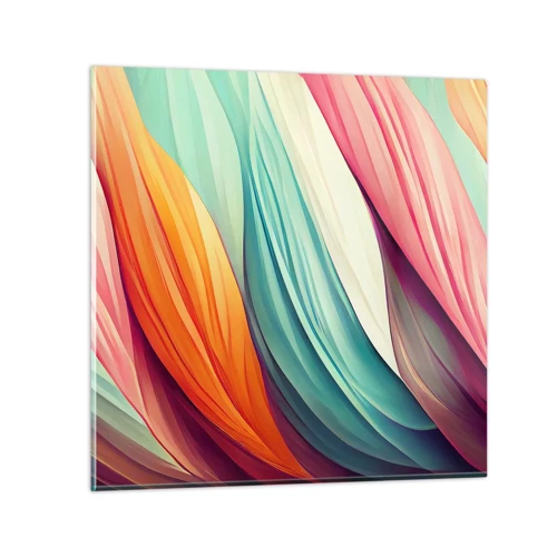 Glass picture - Rainbow Knot - 50x50 cm