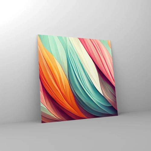 Glass picture - Rainbow Knot - 50x50 cm