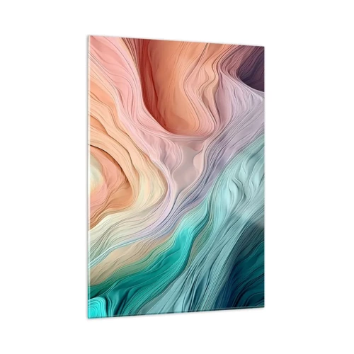 Glass picture - Rainbow Wave - 50x70 cm