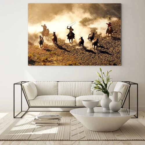 Glass picture - Really Wild West - 100x70 cm