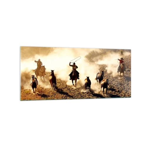 Glass picture - Really Wild West - 120x50 cm