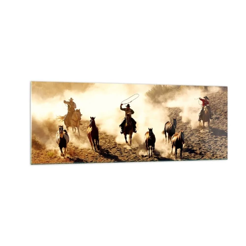 Glass picture - Really Wild West - 140x50 cm