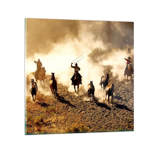 Glass picture - Really Wild West - 60x60 cm