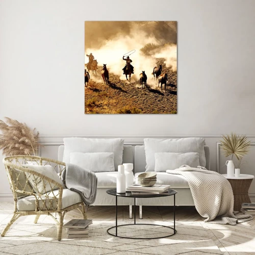 Glass picture - Really Wild West - 60x60 cm