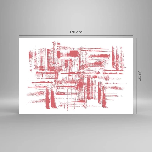 Glass picture - Red City - 120x80 cm