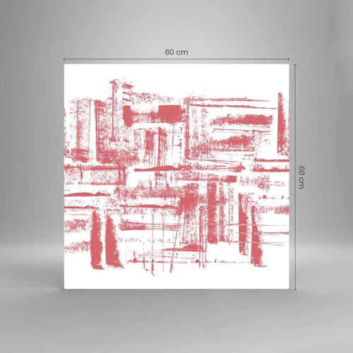 Glass picture - Red City - 60x60 cm