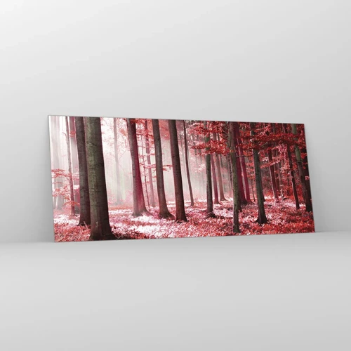 Glass picture - Red Equally Beautiful - 120x50 cm