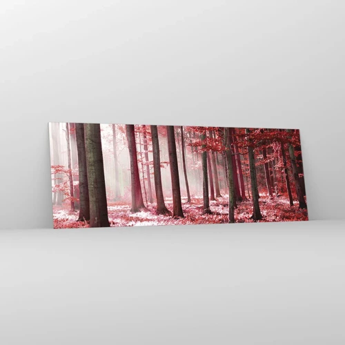 Glass picture - Red Equally Beautiful - 140x50 cm