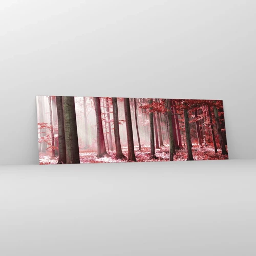 Glass picture - Red Equally Beautiful - 160x50 cm