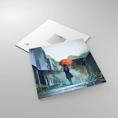 Glass picture - Refreshing Rain - 30x30 cm