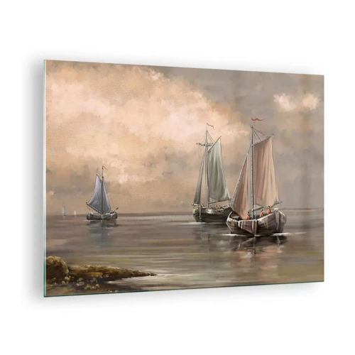 Glass picture - Return of Sailors - 70x50 cm