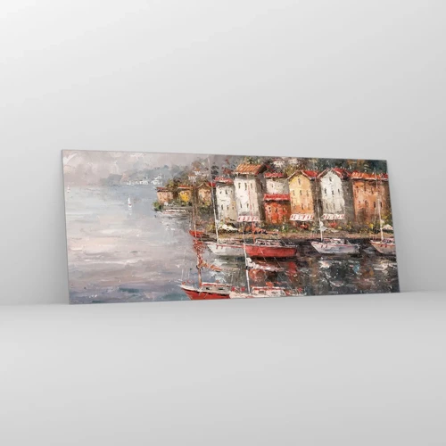Glass picture - Romantic Marina - 100x40 cm