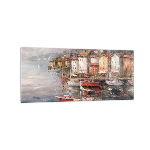 Glass picture - Romantic Marina - 120x50 cm