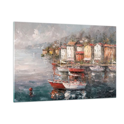 Glass picture - Romantic Marina - 120x80 cm