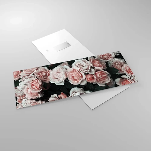 Glass picture - Rose Ensemble - 100x40 cm