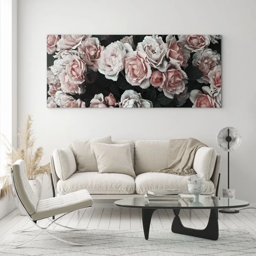 Glass picture - Rose Ensemble - 100x40 cm