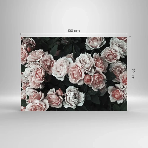 Glass picture - Rose Ensemble - 100x70 cm