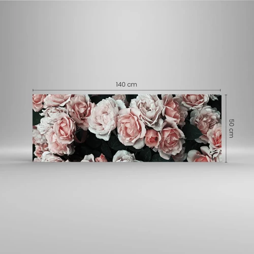 Glass picture - Rose Ensemble - 140x50 cm