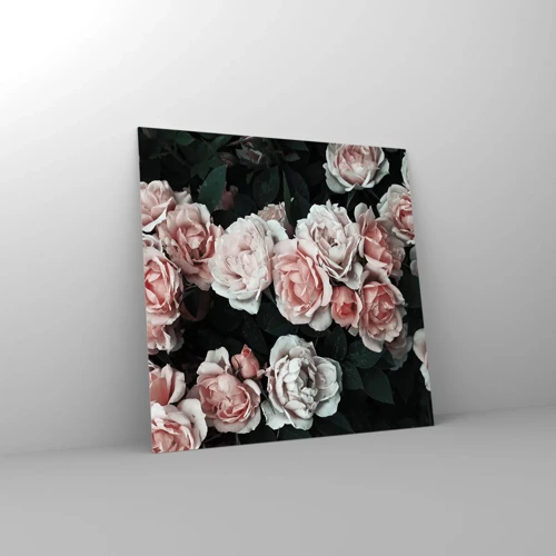 Glass picture - Rose Ensemble - 50x50 cm