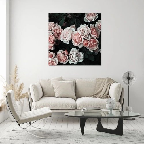 Glass picture - Rose Ensemble - 50x50 cm