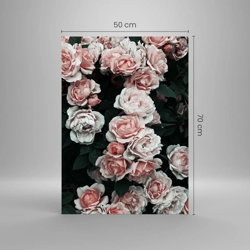 Glass picture - Rose Ensemble - 50x70 cm