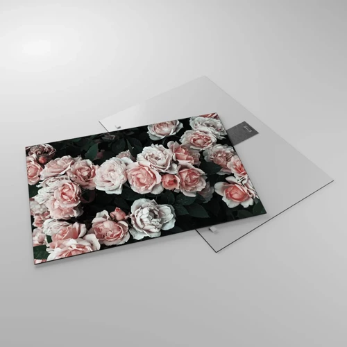 Glass picture - Rose Ensemble - 70x50 cm