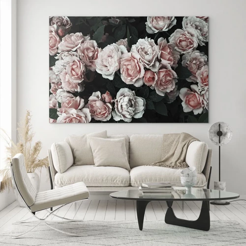 Glass picture - Rose Ensemble - 70x50 cm